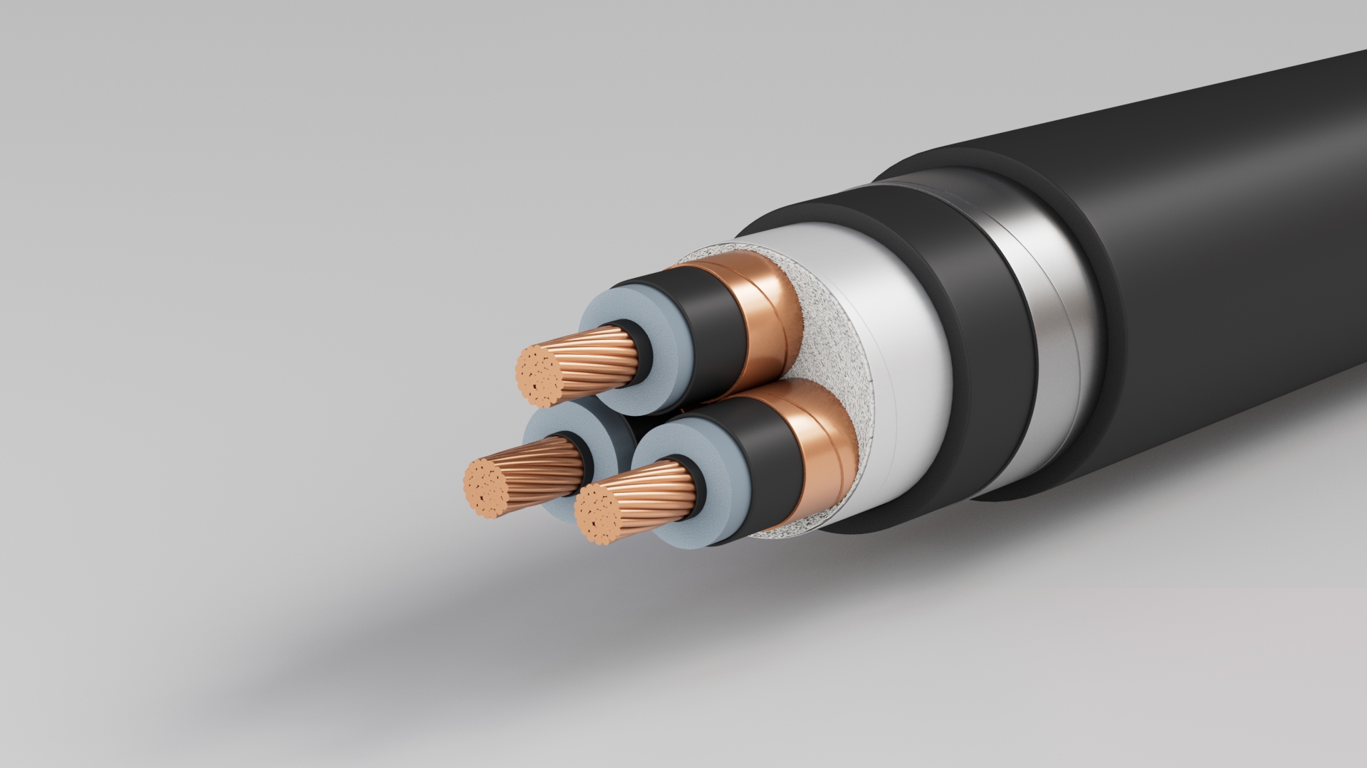 Multicores Copper & Aluminum Steel Tape Conductors 3.6 / 6 (7.2) KV